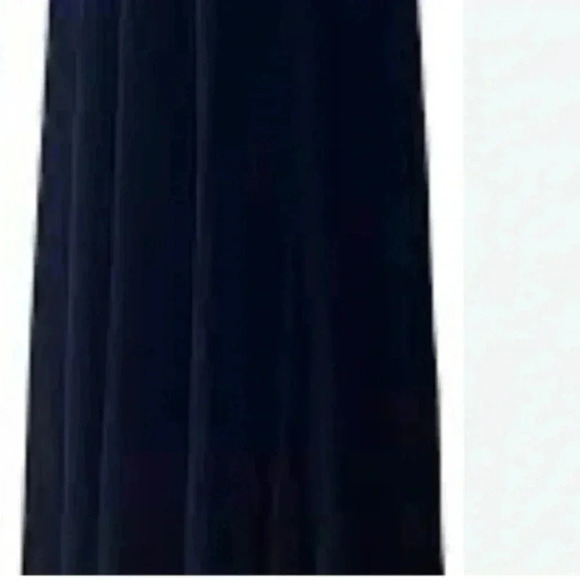 Jeffery and Dara Black Velvet Ostrich  Feather Evening Gown - Picture 2 of 5